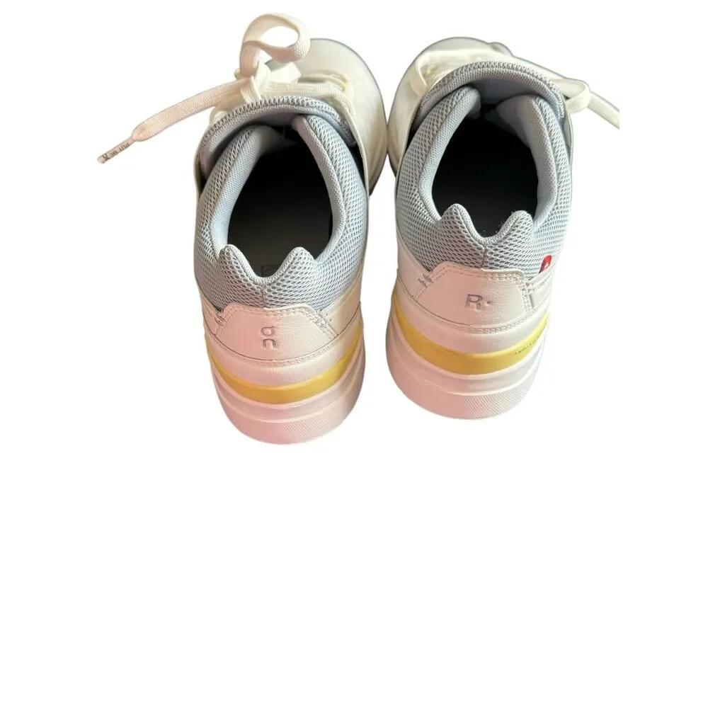On Womens White The Roger Advantage Cloudtec Low Top Sneakers Size 10